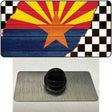 Arizona Racing Flag Novelty Metal Hat Pin Tag