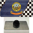 Idaho Racing Flag Novelty Metal Hat Pin Tag