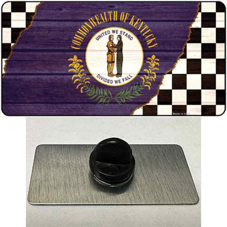 Kentucky Racing Flag Novelty Metal Hat Pin Tag