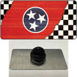 Tennessee Racing Flag Novelty Metal Hat Pin Tag