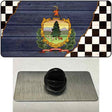 Vermont Racing Flag Novelty Metal Hat Pin Tag