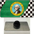 Washington Racing Flag Novelty Metal Hat Pin Tag