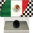 Mexico Racing Flag Novelty Metal Hat Pin Tag