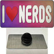 I Love Nerds Novelty Metal Hat Pin Tag