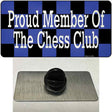 Chess Club Member Novelty Metal Hat Pin Tag