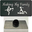 Makin My Family Novelty Metal Hat Pin Tag