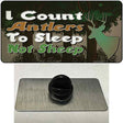 I Count Antlers To Sleep Novelty Metal Hat Pin Tag