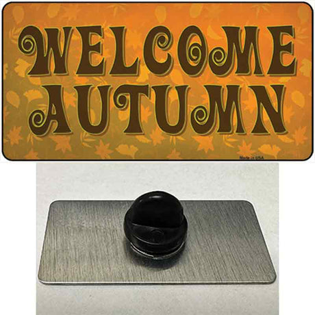 Welcome Autumn Novelty Metal Hat Pin Tag