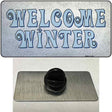 Welcome Winter Novelty Metal Hat Pin Tag