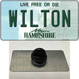 Wilton New Hampshire Novelty Metal Hat Pin Tag