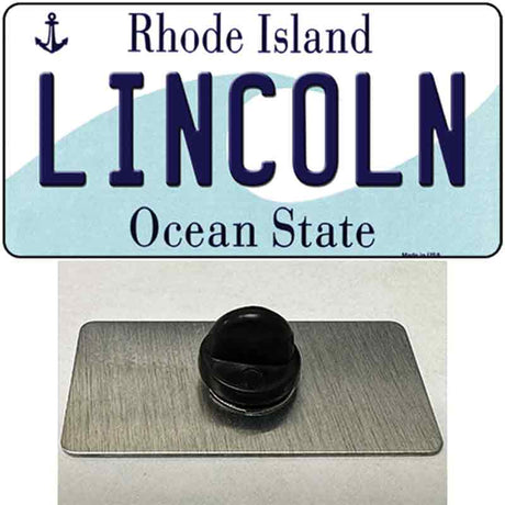 Lincoln Rhode Island Novelty Metal Hat Pin Novelty Metal Hat Pin