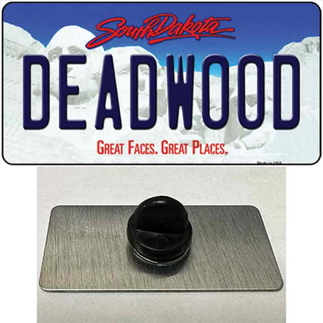 Deadwood South Dakota Novelty Metal Hat Pin Tag