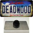 Deadwood South Dakota Rusty Novelty Metal Hat Pin Tag