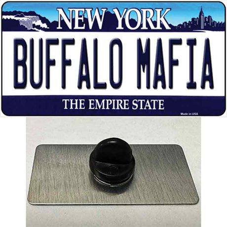 Buffalo Mafia New York Novelty Metal Hat Pin Tag