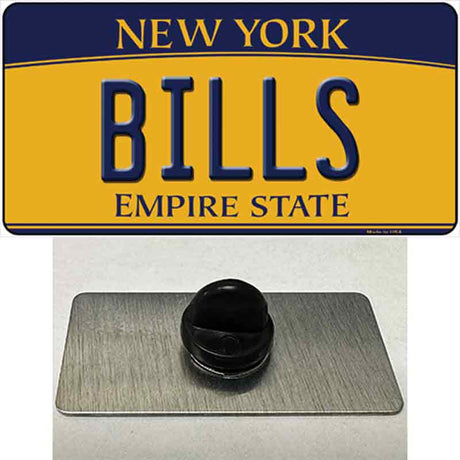 Bills New York Yellow Novelty Metal Hat Pin Tag