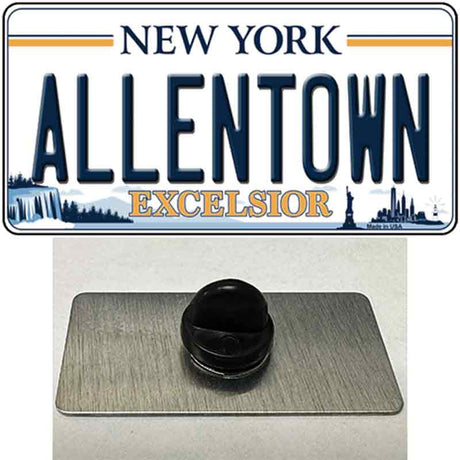 Allentown Excelsior New York Novelty Metal Hat Pin Tag