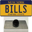 Bills NY Yellow Novelty Metal Hat Pin Tag