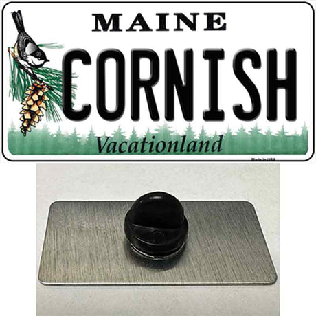 Cornish Maine Novelty Metal Hat Pin Tag