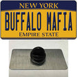 Buffalo Mafia NY Yellow Novelty Metal Hat Pin Tag