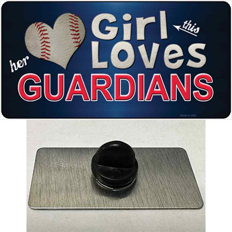 This Girl Loves Guardians Novelty Metal Hat Pin Tag