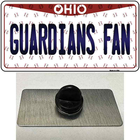 Guardians Fan Ohio Overlay Novelty Metal Hat Pin Tag