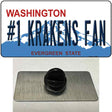 Number 1 Krakens Fan Washington Novelty Metal Hat Pin Tag