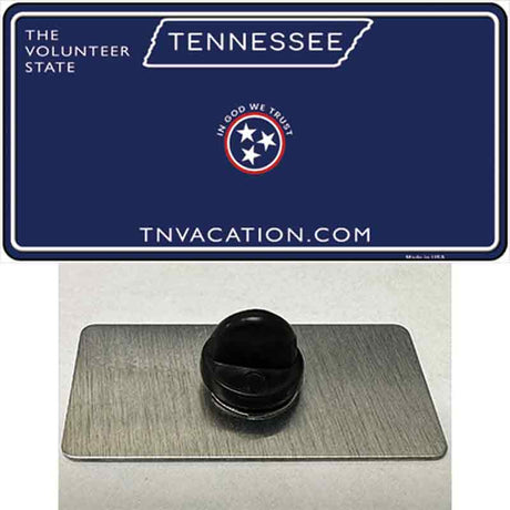 Blank Tennessee Blue Novelty Metal Hat Pin Tag