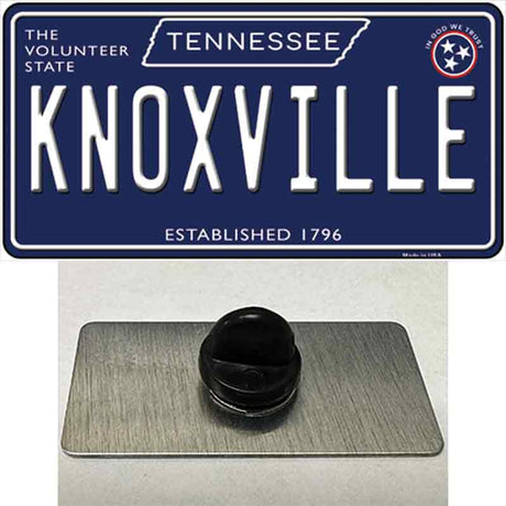 Knoxville Tennessee Blue Novelty Metal Hat Pin Tag