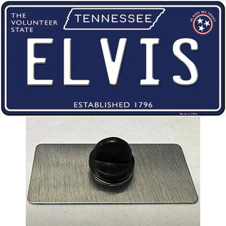 Elvis Tennessee Blue Novelty Metal Hat Pin Tag