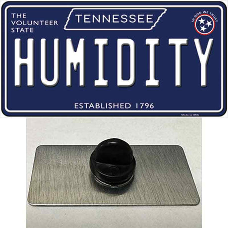 Humidity Tennessee Blue Novelty Metal Hat Pin Tag