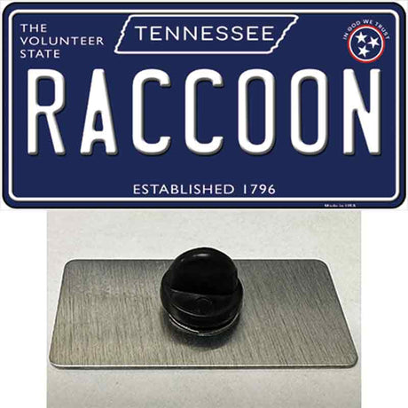 Raccoon Tennessee Blue Novelty Metal Hat Pin Tag