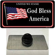 God Bless America Novelty Metal Hat Pin