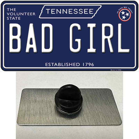 Bad Girl Tennessee Blue Novelty Metal Hat Pin Tag