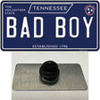 Bad Boy Tennessee Blue Novelty Metal Hat Pin Tag