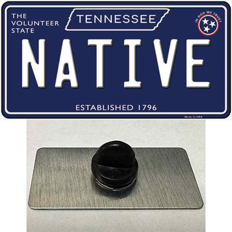 Native Tennessee Blue Novelty Metal Hat Pin Tag