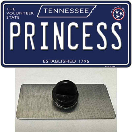 Princess Tennessee Blue Novelty Metal Hat Pin Tag