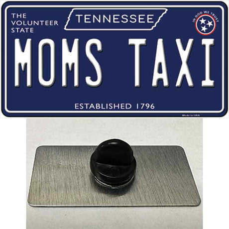 Moms Taxi Tennessee Blue Novelty Metal Hat Pin Tag