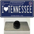 I Heart TN Tennessee Blue Novelty Metal Hat Pin Tag