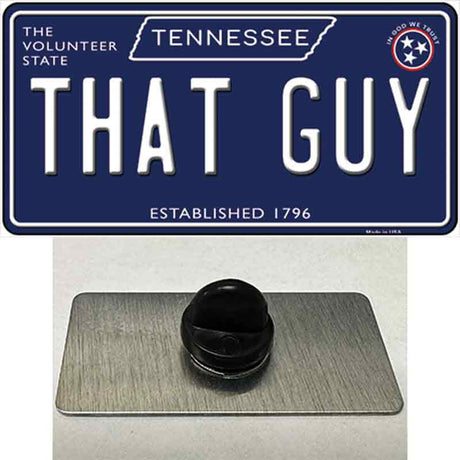 That Guy Tennessee Blue Novelty Metal Hat Pin Tag