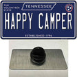 Happy Camper Tennessee Blue Novelty Metal Hat Pin Tag