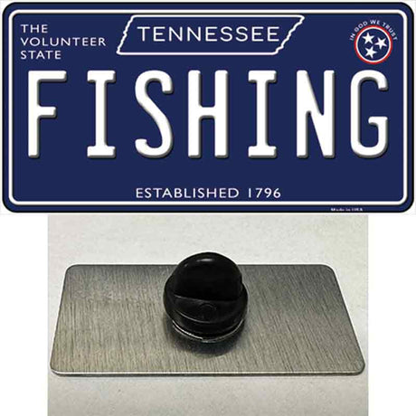 Fishing Tennessee Blue Novelty Metal Hat Pin Tag