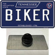 Biker Tennessee Blue Novelty Metal Hat Pin Tag