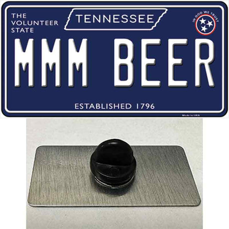 Mmm Beer Tennessee Blue Novelty Metal Hat Pin Tag