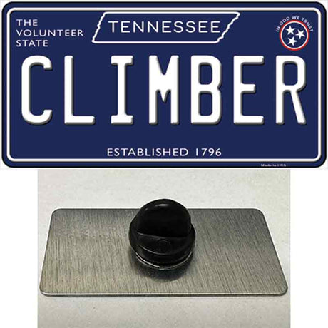 Climber Tennessee Blue Novelty Metal Hat Pin Tag