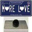 More Love Hearts Tennessee Blue Novelty Metal Hat Pin Tag