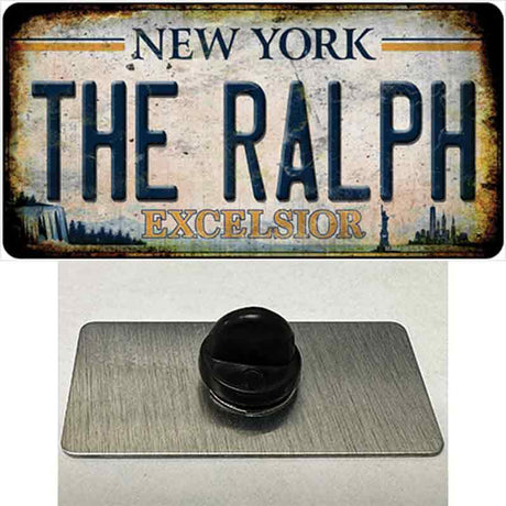 The Ralph New York White Novelty Metal Hat Pin Tag