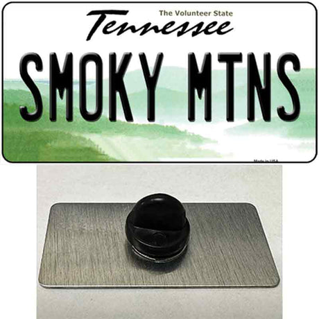 Smoky Mtns Tennessee Novelty Metal Hat Pin Tag