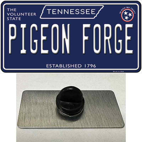 Pigeon Forge Tennessee Blue Novelty Metal Hat Pin Tag