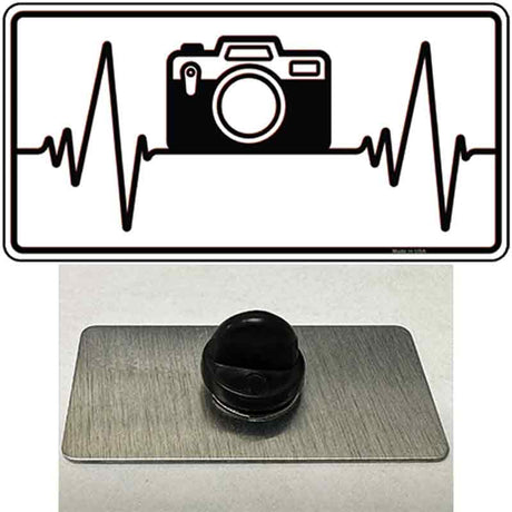 Photography Heart Beat Novelty Metal Hat Pin Tag