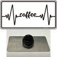 Coffee Heart Beat Novelty Metal Hat Pin Tag